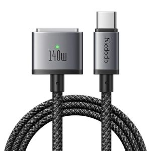 Mcdodo 140W USB-C to Magsafe 3 Magnetic Cable with LED 2m
