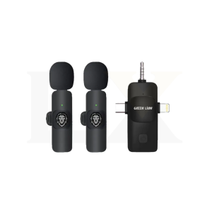Green Lion 3 in 1 Microphone (Type-C / Lightning / Aux)